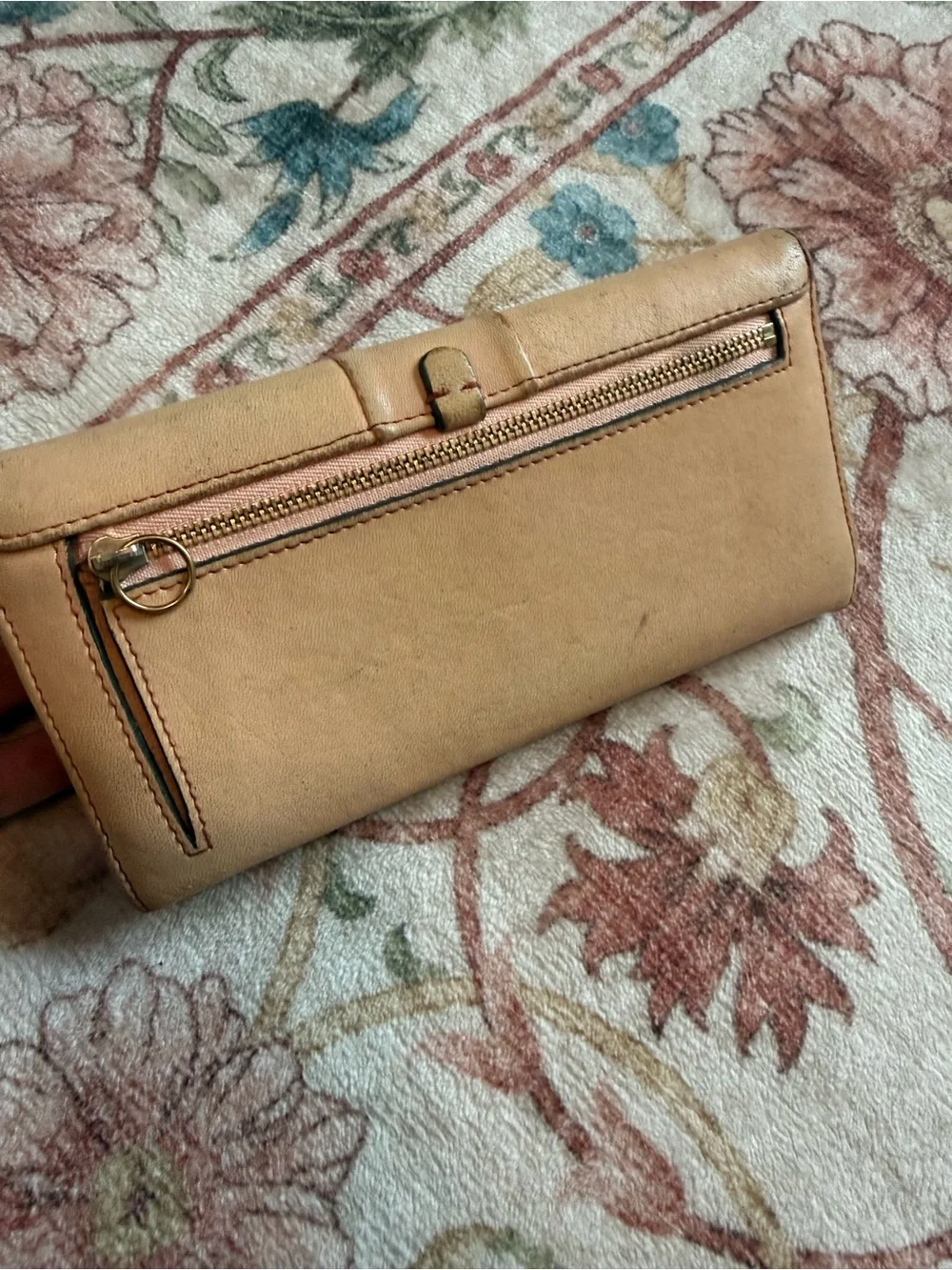 Chloe bow Leather Fold-Over Wallet